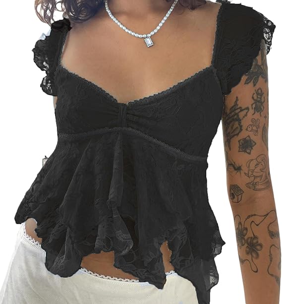 Ultra Soft Lace Trim Essential Tank