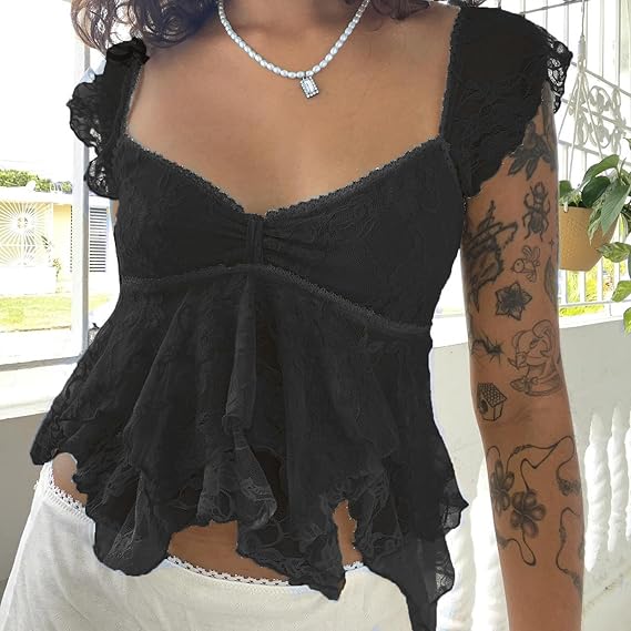 Ultra Soft Lace Trim Essential Tank