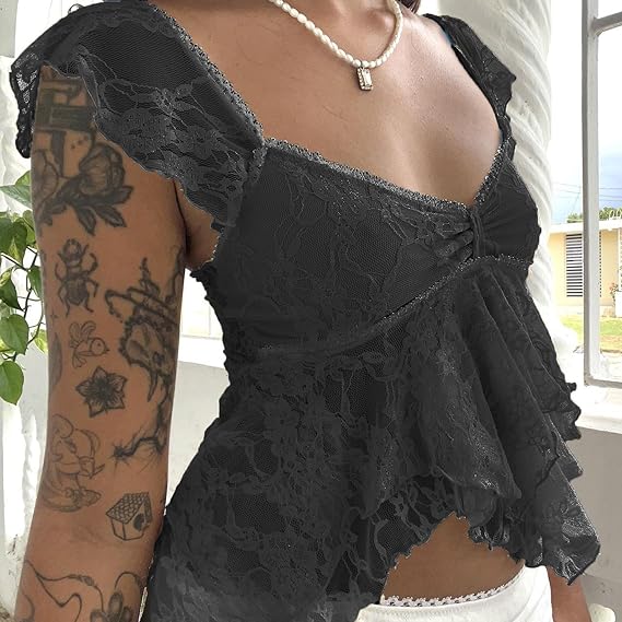 Ultra Soft Lace Trim Essential Tank